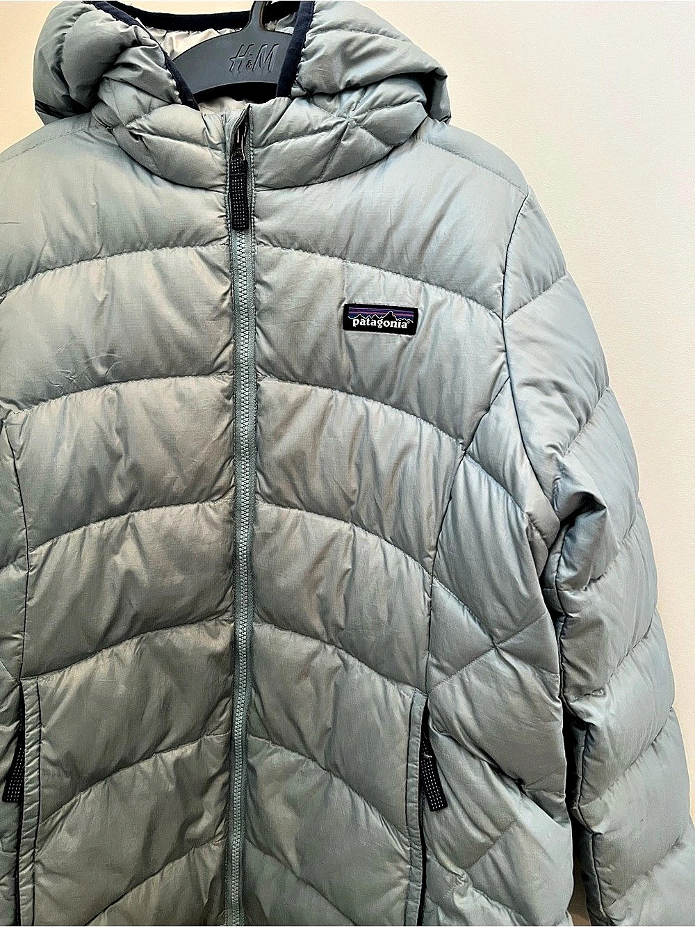 Patagonia Kids Down Feather Puffer Jacket Light Blue